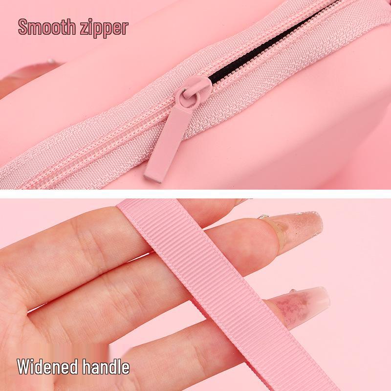 Cute Cartoon Camera & Cable Organizer: Portable, Large Capacity Storage Bag