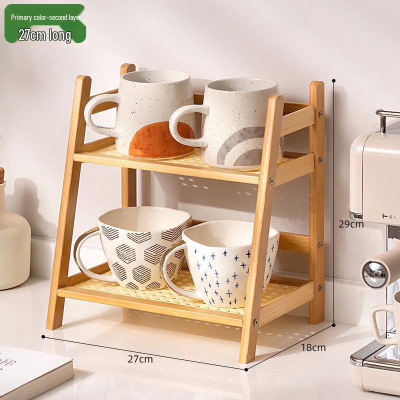 High-End Light Luxury Desktop Cup Holder & Organizer for Mugs, Glasses, and Paper Cups