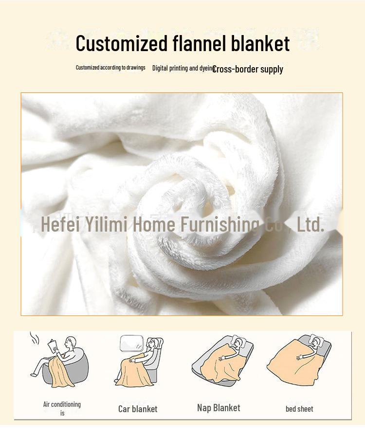 Cozy Envelope Letter Flannel Blanket - Perfect Gift for Relatives and Friends, Double-Sided Fleece, Small Size