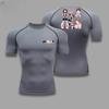 Men Compression Shirt Workout Quick Dry Uraraka Ochako Print Top Breathable Sweat Absorbing Tight Fit T-Shirt Sweat-Resistant