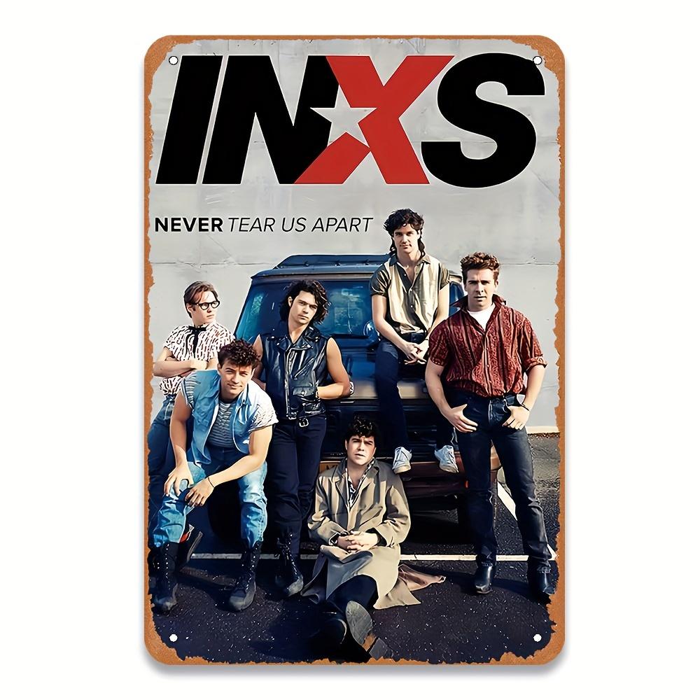 

Vintage INXS Band Metal Tin Sign Classic Movie Poster Wall Art Retro Music Decor for Living Room Bedroom Bar Cafe Gara 20x30cm（7.8x11.8inch）