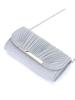 Women's Pleated Crossbody Clutch Bag with Round Bottom and High-Quality Stitching
