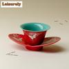 Creative Butterfly Four-petal Coasters Handmade Stand For Mugs For Coffee Cups Saucer Anti-scald Placemats Cup Holder Tea Items