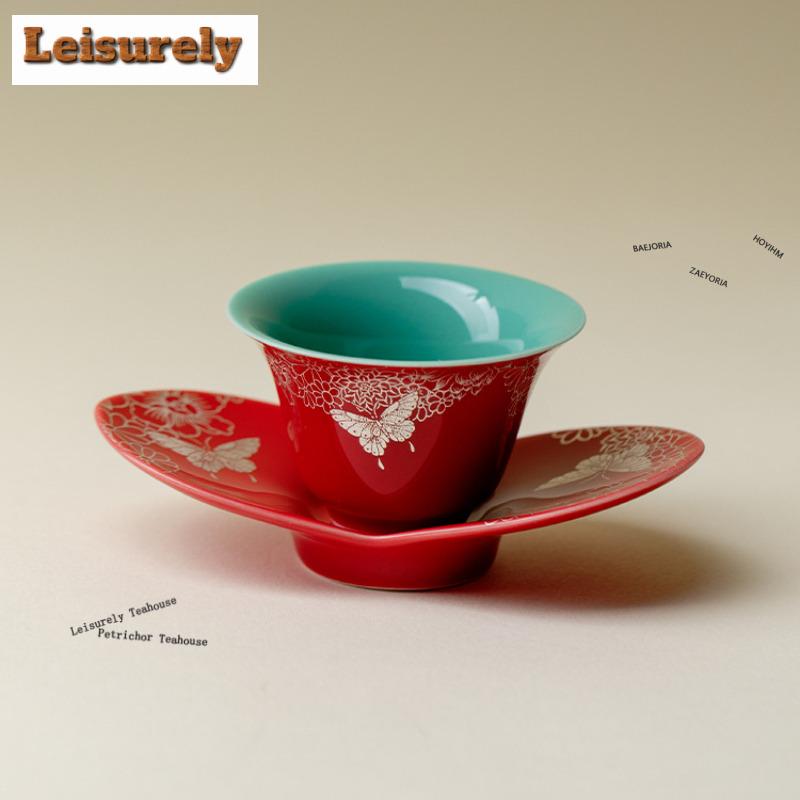 Creative Butterfly Four-petal Coasters Handmade Stand For Mugs For Coffee Cups Saucer Anti-scald Placemats Cup Holder Tea Items