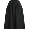 Shop   Women Side Cargo Shirring Banding Long Skirt Beige Stj Wsk 12116