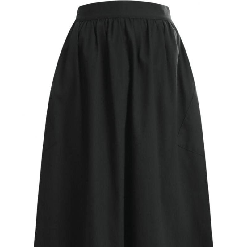 Shop Women Side Cargo Shirring Banding Long Skirt Beige Stj Wsk 12116