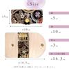 Nishijin Woven Key 4 Smart Key Compact Key 4 Row Key Japanese Flowers with Round Patterns Scattered [leo&aoi] Case, Women's, Men's, Rows, Key,