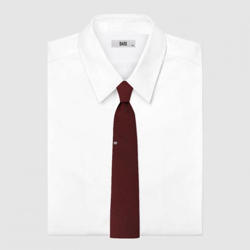 Daks Silk Blend Logo Cubic One Point Tie Dmg1acf1009r2