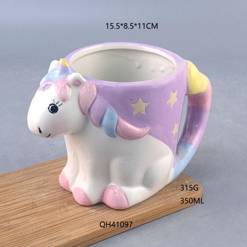 Creative Ceramics Cute Unicorn Mugs Animal Mugs Milk Mugs Office Mugs Ceramic Crafts 301-400ml