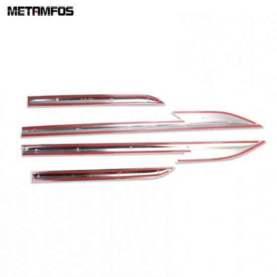 For Hyundai Venue - 2024 2025 Chrome Door Side Line Strip Body Skirt Molding Trim Sticker Accessories Car Styling
