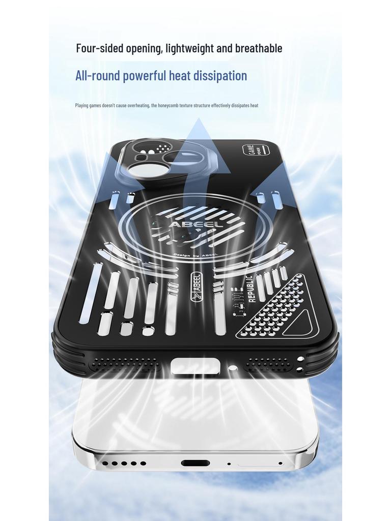 HONOR 400 Pro Ice Fox Case: Magnetic Aluminum Heat Dissipation, Drop-Proof Protective Cover