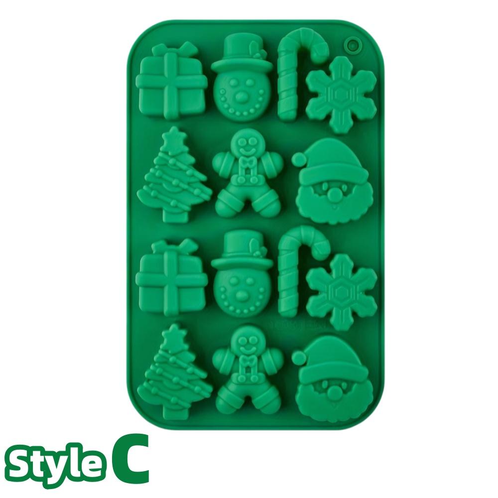 

3D Рождественские шоколадные формы Формы рождественской елки и Санты Силиконовый десертный производитель для DIY конфет, желе, торта Праздничный декор Инструменты для выпечки