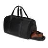 Wear-resistant PU Travel Bag Business Style Solid Color Outdoor Single Shoulder Luggage Storage Bag