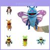 Marioneta Ventrílocua de Insecto Peluche Para Cuentacuentos Infantiles Forma de Oruga Suave y Abrazable