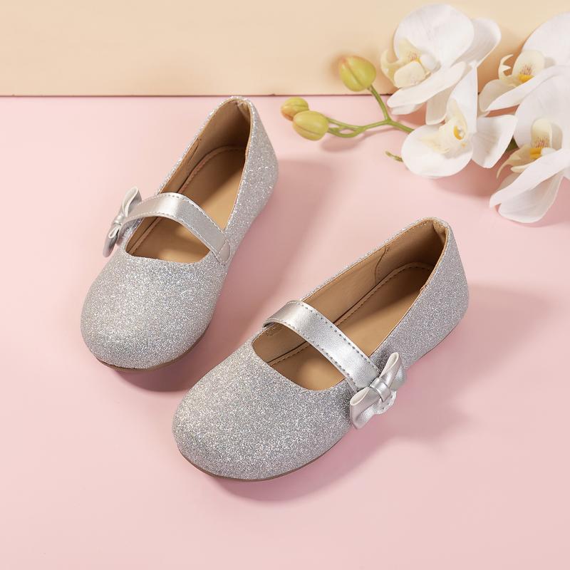 Kinder Mary Jane Schuhe Schleife Glanz Rundzehe Großbritannien Stil Mädchen Lederschuhe Klassisch 2024 Kinderschuhe für Party Hochzeit Shows