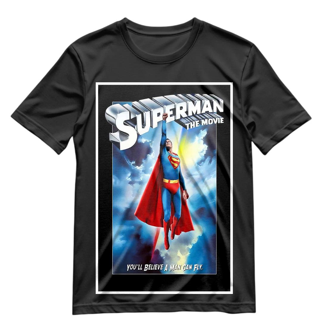 Superman T Shirt Retro Superman 1978 Poster Shirt Vintage S-XXXL M