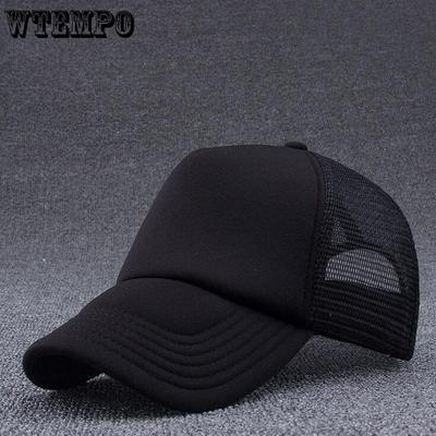 Meioum Sommer Sport Mesh Baseball Caps Männer oder Frauen Outdoor Snapback Knochen Atmungsaktive Hüte schwarz