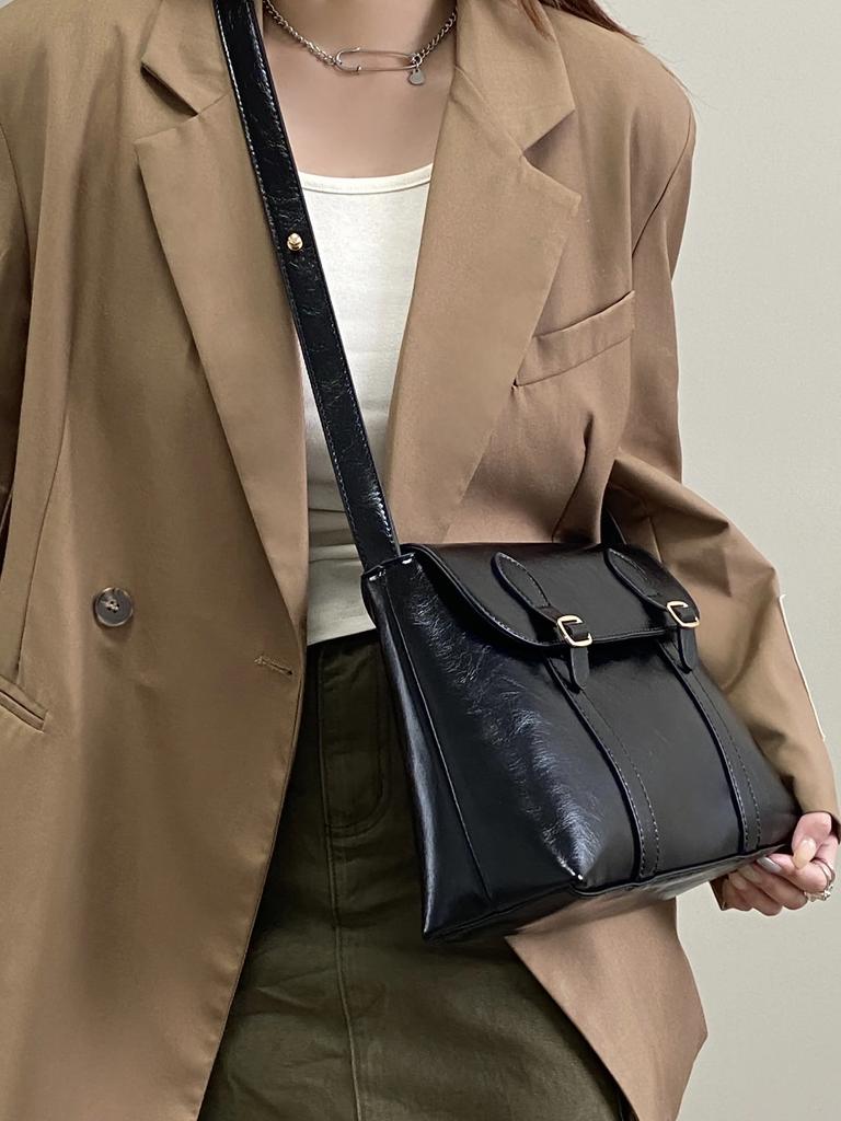Vintage Women's Shoulder Bag Large Capacity Ladies Tote Purse Handbags Pu Leather Female Messenger Bags College Girls Book bags