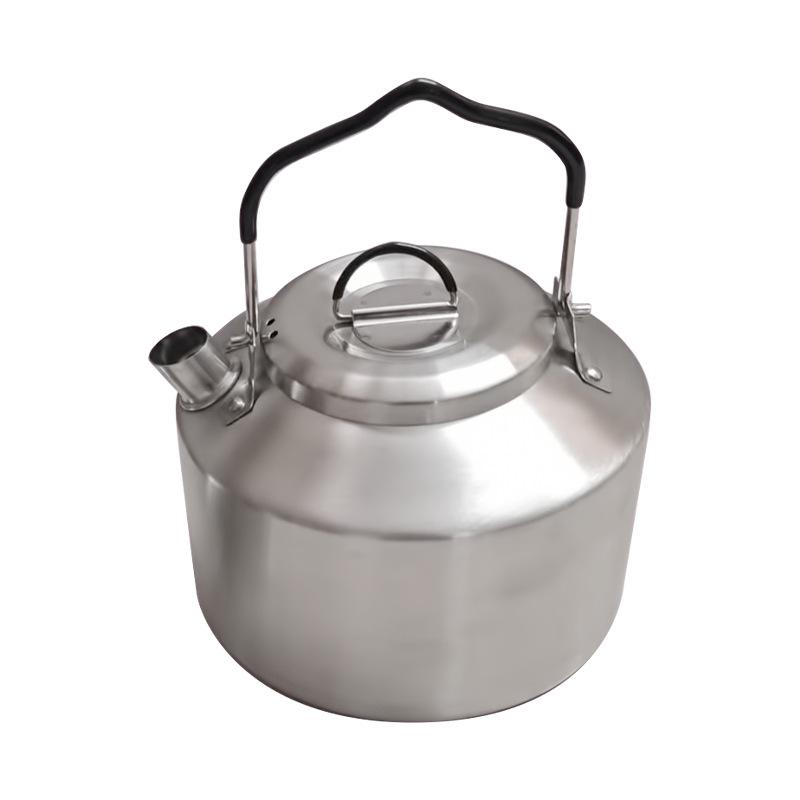 Ultralight Stainless Steel Camping Kettle - Portable Outdoor Use
