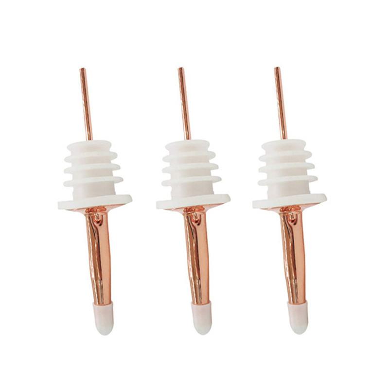 Stainless Steel Wine Pourer Stopper Alcohol Liquor Spouts Bottle Dispenser Wine Bottle Stopper with Cap Wine Accessories