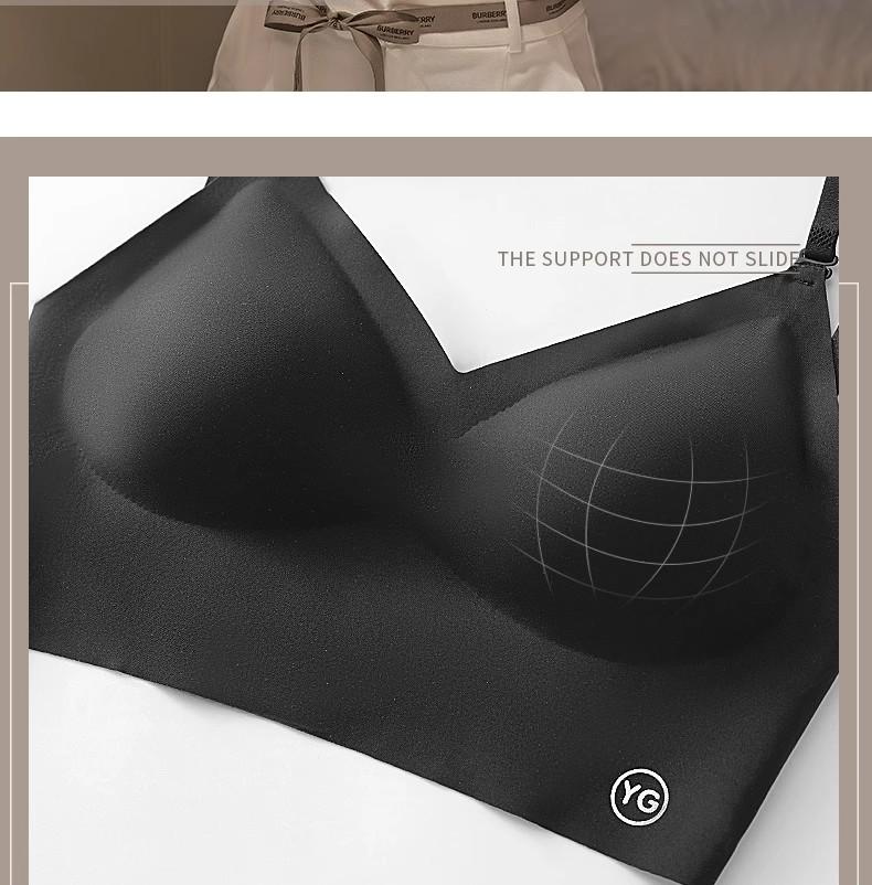 Elegant U-Shaped Backless Bra with Built-In Pads - Seamless Gathered Vest for Small-Chested Women.