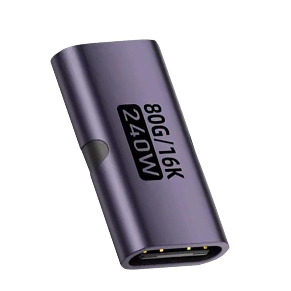240W Adapter PD USB C Female To Type C Female Adapter 80Gbps High-Speed 8K 60Hz Video Fast Charging for IPhone 15 16 17 IPad