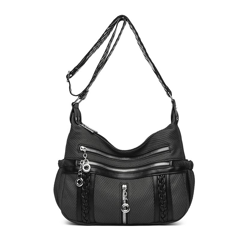 Women's Shoulder Bag Crossbody Bag Large Capacity Multi-Layer Middle-Aged and Elderly Mother Bag