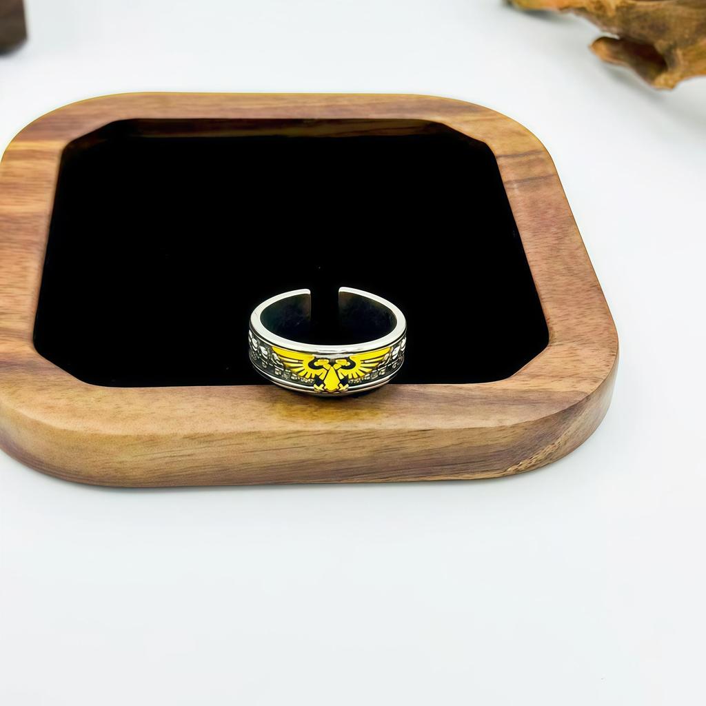 Trendy Unisex Retro Copper Eagle Emblem Ring
