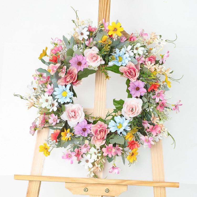Fascinating Handcrafted Silk Daisy Wreath Adds A Touch Of Natural Charm To Your Space Ideal For Festivals And Gatherings