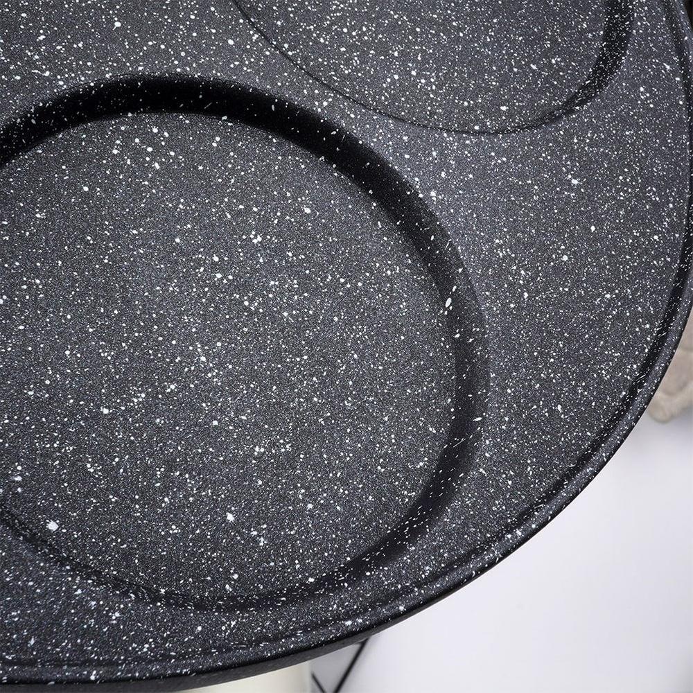 BLACK&WOOD 4-Cup Granite Pancake Pan 26cm