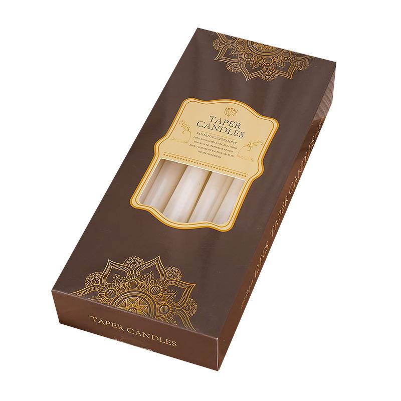 Europejski Świecznik Słupkowy Kolacja przy Świecach Czerwony Czarny Perłowy Srebrny Złoty Ślub Modlitwa Oświetlenie Domowe Ślub Świeca Długi Słup