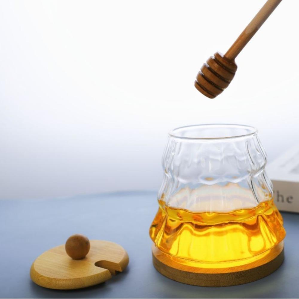 Mit Deckel Honigbehälter Transparent Sirup Aufbewahrungsbox Multifunktionales Baumform Honigglas Bartheke