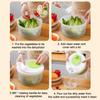 Household Salad Dryer Salad Spinner Vegetable Dehydrator Multi-Function Absorbent Basket Manual Vegetable Dryer Kitchen