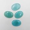 Natural Aqua Chalcedony Oval Cabochon Loose Gemstone Lot 4 Pcs 25*35 MM 148 CT For Jewelry Making