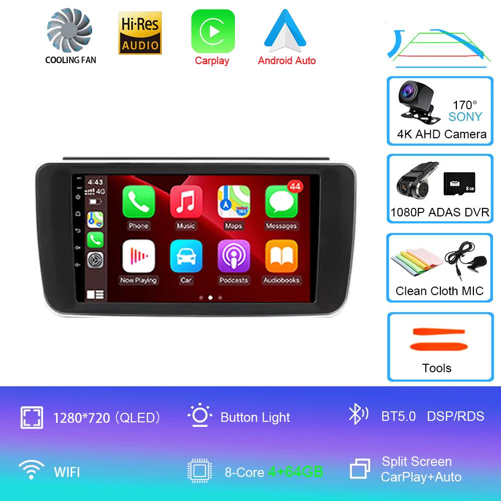 Android 14 For Nissan Leaf ZE1 2017 - 2024 Octa-Core HU 4G Car Radio Multimedia Video Player Navigation GPS 360 camera Wifi