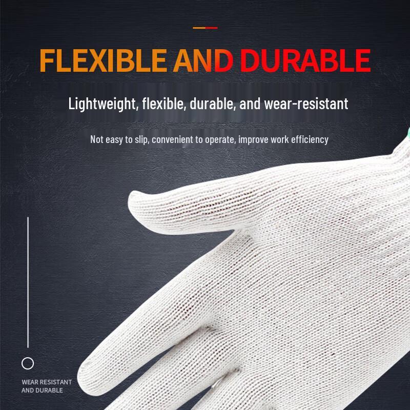 Wear-Resistant Cotton Safety Gloves