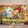 Kids Birthday Party Backdrop Disney Pinocchio Classic Wooden Puppet Baby Shower Banner Studio Photography Background Supplies