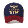 Old School Gym Print Baseball Cap Gym Sports Unseix Casual Caps Fashion Summer Adjustable Mesh Breathable Trucker Hat