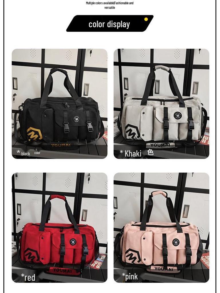 Men's Large Capacity Travel Backpack and Gym Bag with Wet/Dry Separation