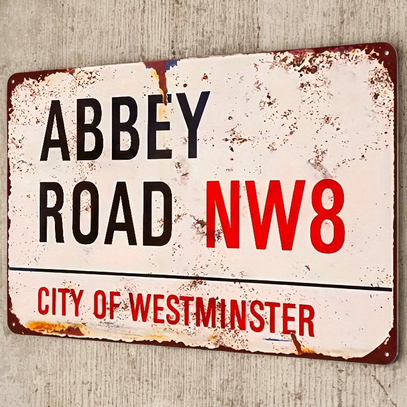 

Винтажная металлическая табличка Abbey Road NW8 - 30,48x20,32 см Ретро Настенное Искусство, Рустик Железный Декор для Гаража, Бара, Гостиной - Прочный, Нет 20x30cm（7.8x11.8inch）