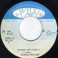 

7inch Record HAROLD BUTLER Divine Gift WF510 Wild Flower 1976 Jamaica Reggae Ska Dub Used