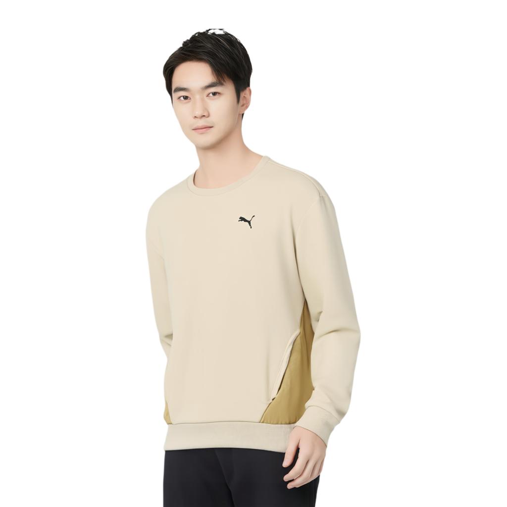 Puma Open Road Crew TR Sports Casual Round Neck Soft Comfortable Sweatshirt Men sweatshirt Snow-White 686056-87