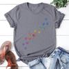 Unisex Short Sleeve Cat Paw Print T Shirts Women Causal Harajuku Tops Funny T Shirt