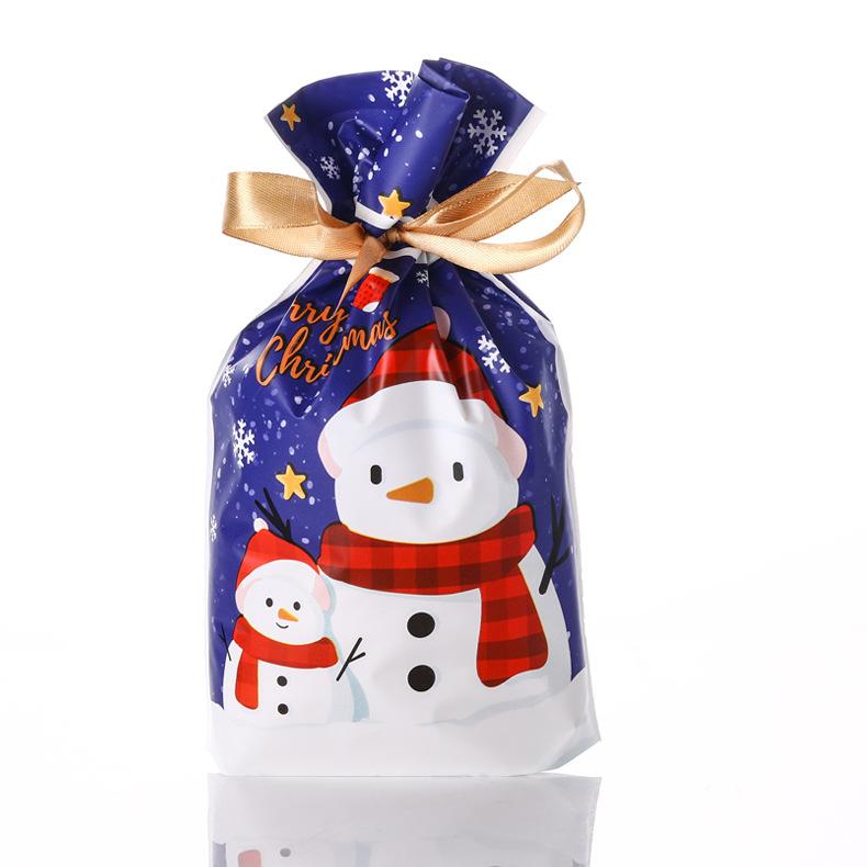 Drawstring Christmas and New Year Gift Packaging Bags Candy Tea Toy Gift Bag Moisture-proof and Light Proof Storage Bags