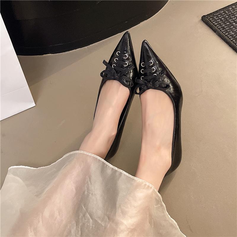 Fashion Aphixta Cross Straps Fashion Pumps 6cm High Heels Woman Shoes Sexy Pointed Toe Lace Up Elegant Heels Party Heels for Ladies