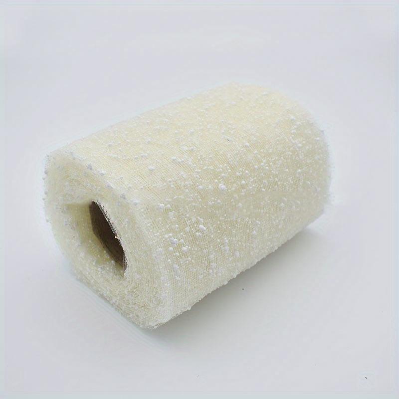 15cm Wide Snow Dot Gauze (1pc) – Rose Bouquet Packaging Material, Wedding Decoration Mesh, Flower Shop Flower Net