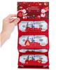 Creative DIY Folding Red Envelope - Santa Dollar Card with Christmas Bronzing, 6-Pack Festive Money Holder Set