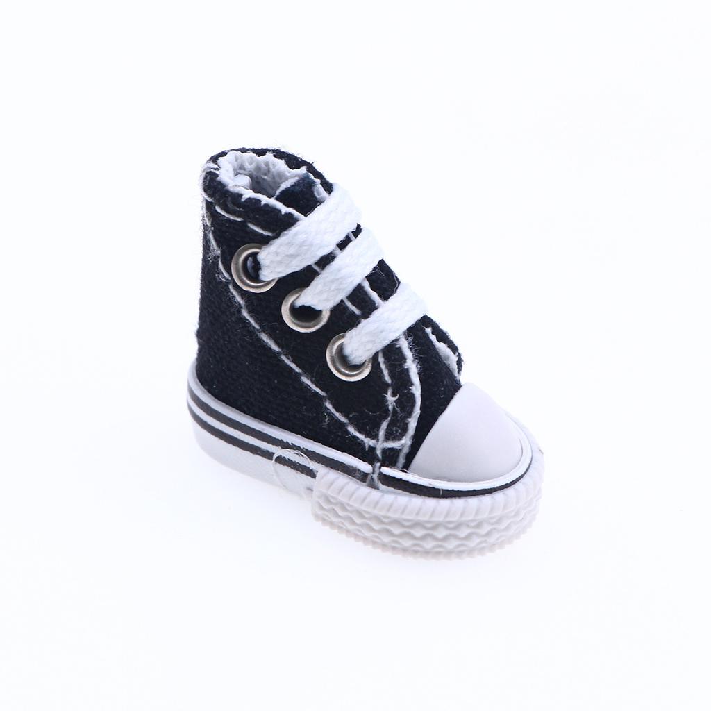 1Pair Mini Simulation Casual Canvas Shoe For 10cm Principal Dog Clothing 1:8 Bjd Toy Doll Changing Wear Accessories