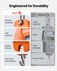 Digital Crane Scale, 880 lbs/400 kg Max Capacity, Handheld Hanging Scale with Cast Aluminum Case & LCD Display, 100 g Division & 3 Unit Switch,
