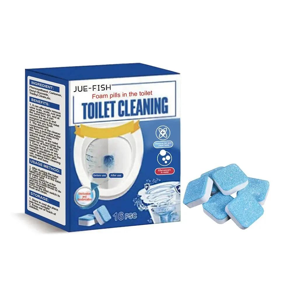 Toilet Cleaning Tablets Effervescent Tablets Deodorizing And Fragrant Efficient Cleaning And Decontamination For Families 16PCS